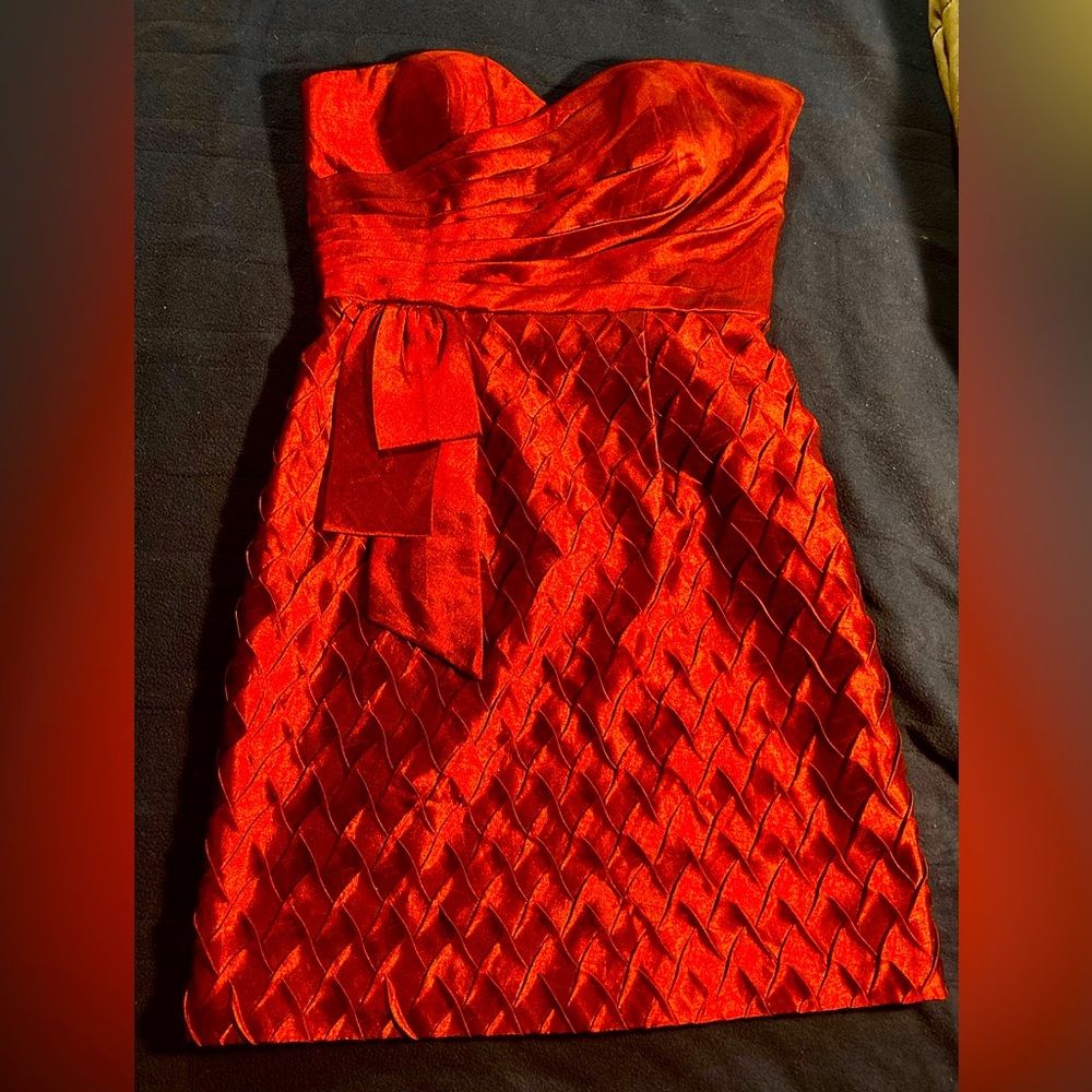 Red Strapless Dress